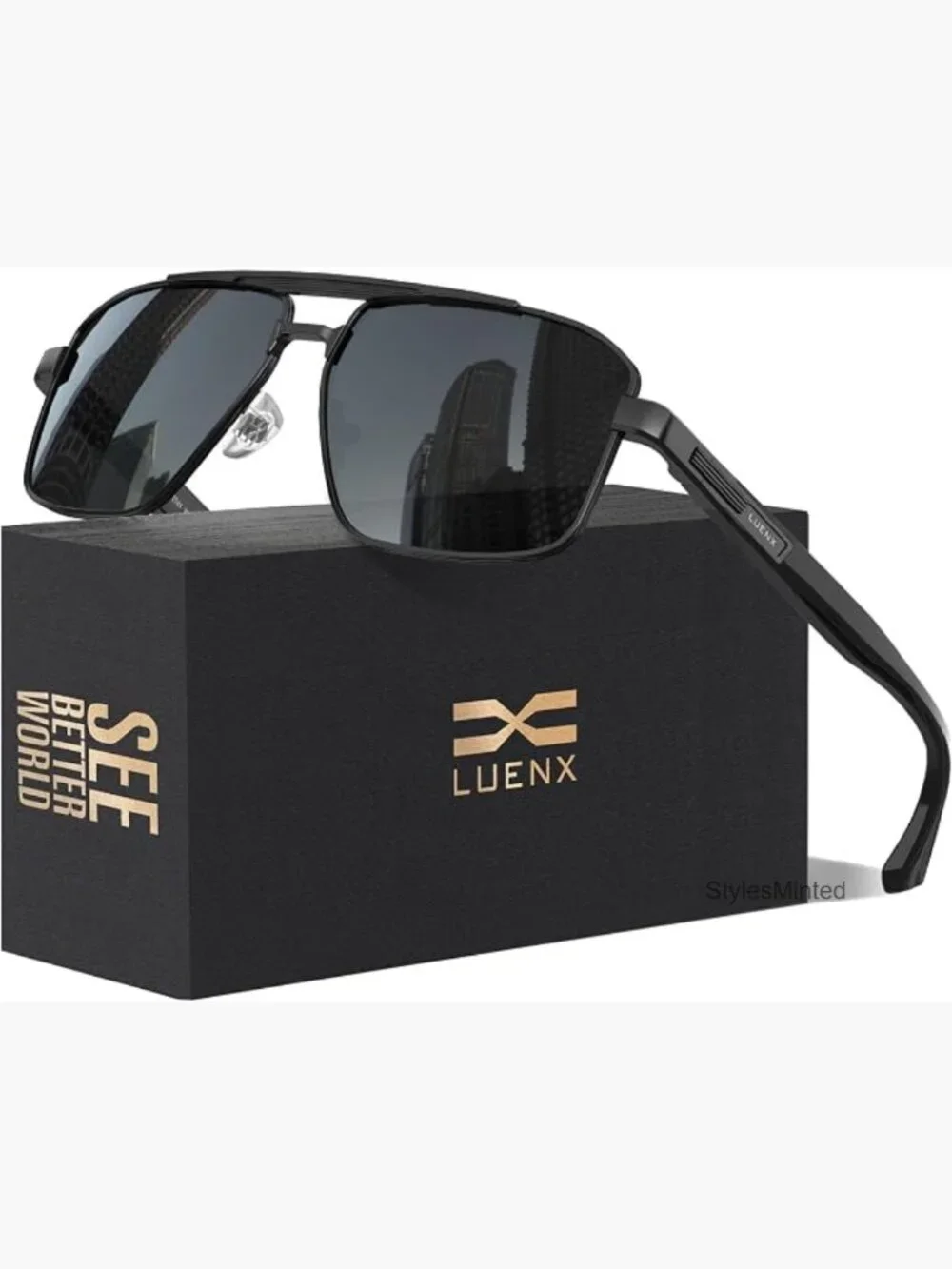 Unisex Square Polygon Polarized Sunglasses UV400 Anti-Glare Driving Fishing